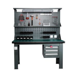 High Quality Heavy Duty Multifunctional Steel Workbench with Iron Boxes for Factory Workshop Use Serving As Durable Tool Cabinet