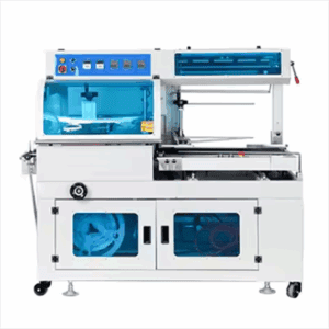 POF film heat sealing shrink packaging machine - Food box/silverware/plastic tray industrial automation solution