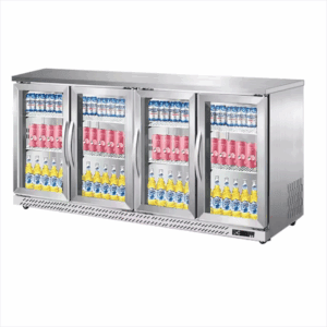 Four-Door 0-20℃ Commercial Mini Beverage Display Cabinet Fruit Fresh Display Cabinet