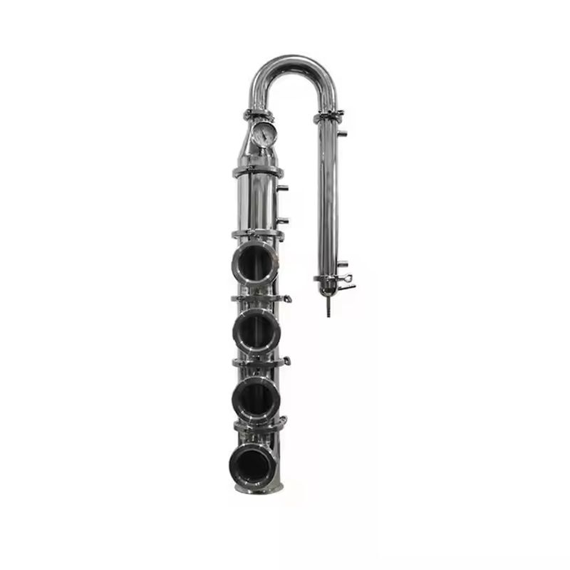 Stainless Steel Distillation Column For Brewing Equipment, 4-Grade Alcohol 4-Inch Bubble Cover
