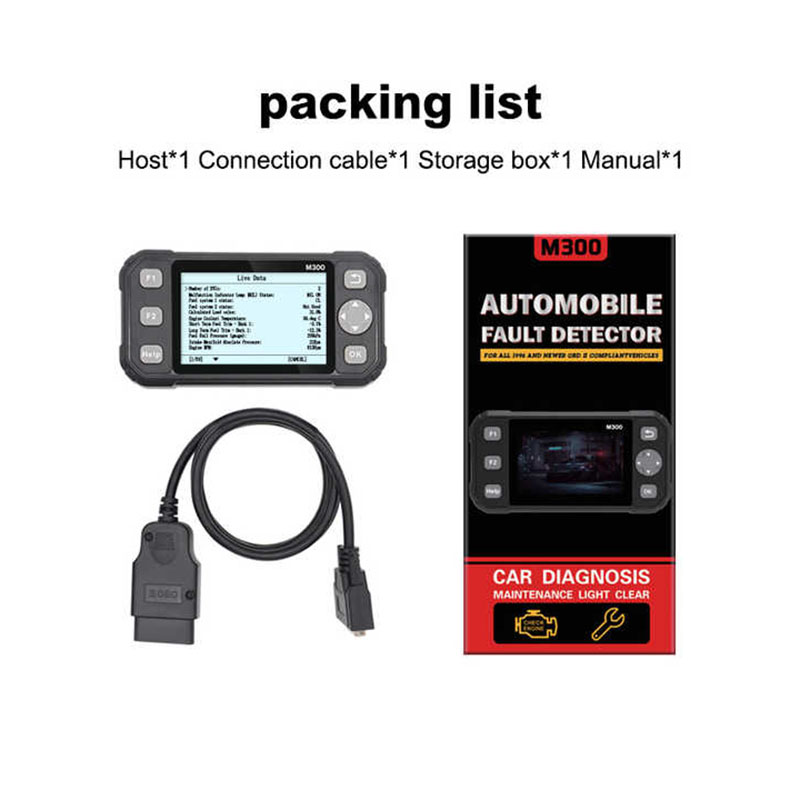 Multi-languages M300 Automotive Diagnostic Scanner Vehicle Scan Tool Car Code Scanner OBD II Tester Fault Diagnosis Instrument - Image 6
