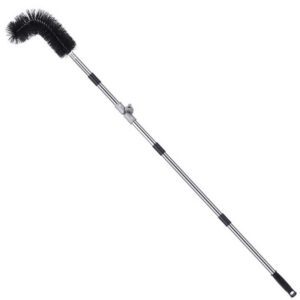 Easy Home Cleaning Supplies Stainless Steel Telescopic Extendable Pole for Roof Gutter Cleaning Eco-Friendly Brush for Removing