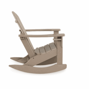 Eco-Friendly Folding Rocking Chair Modern Plastic Wood Outdoor Furniture Garden Chair