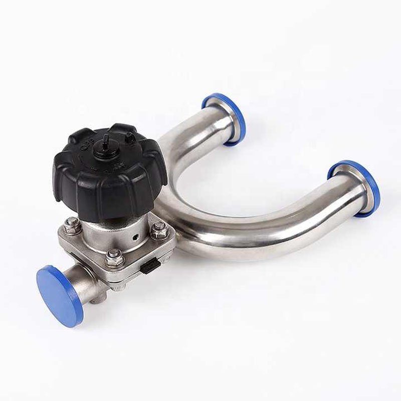 Sanitary Stainless Steel U Type Tri Clamp Integrated Diaphragm Valve
