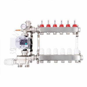 Water Mixing Control System for House Heating HVAC System