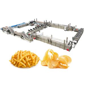 New Frozen French Fries Potato Crisps Processing Machinery Production Line Potato Chips Making Machine