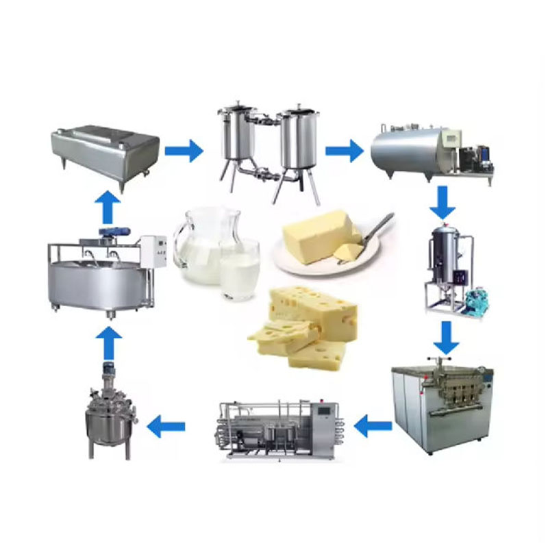Customized Full Automatic Small Scale Mozzarella Cheese and Butter Processing Production Line