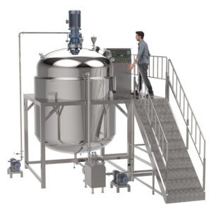 50-5000L Cheese Processing Line Emulsifier Vacuum Emulsifying Tomato Paste Making Machine