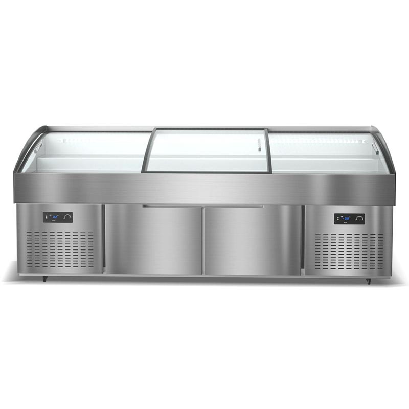 Commercial Refrigeration Equipment Three-Step Staircase Direct Cooling Display Freezer - Image 2