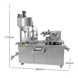 Food-Grade  Liquid Chocolate Butter PVC Blister Packing Machine - Multifunctional Automatic Packaging Equipment for Viscous Fluid Food Encapsulation