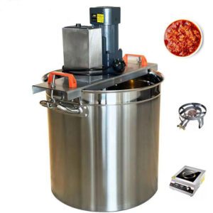 50L Multi-Functional Stainless Steel Cooking Mixer for Small-Scale Commercial Kitchens