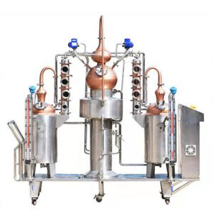 Distillery Equipment Pot Still with Copper Column for Vodka and Whisky