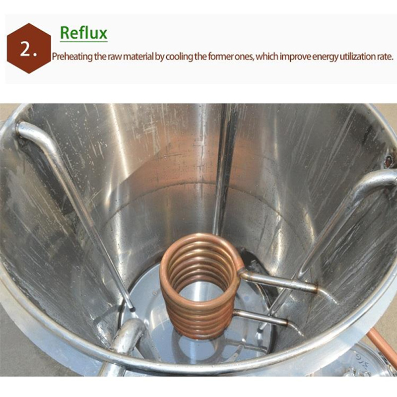500L Winery and Home Alcohol Still Distillery Equipment for Brandy, Vodka, Whiskey - Image 3
