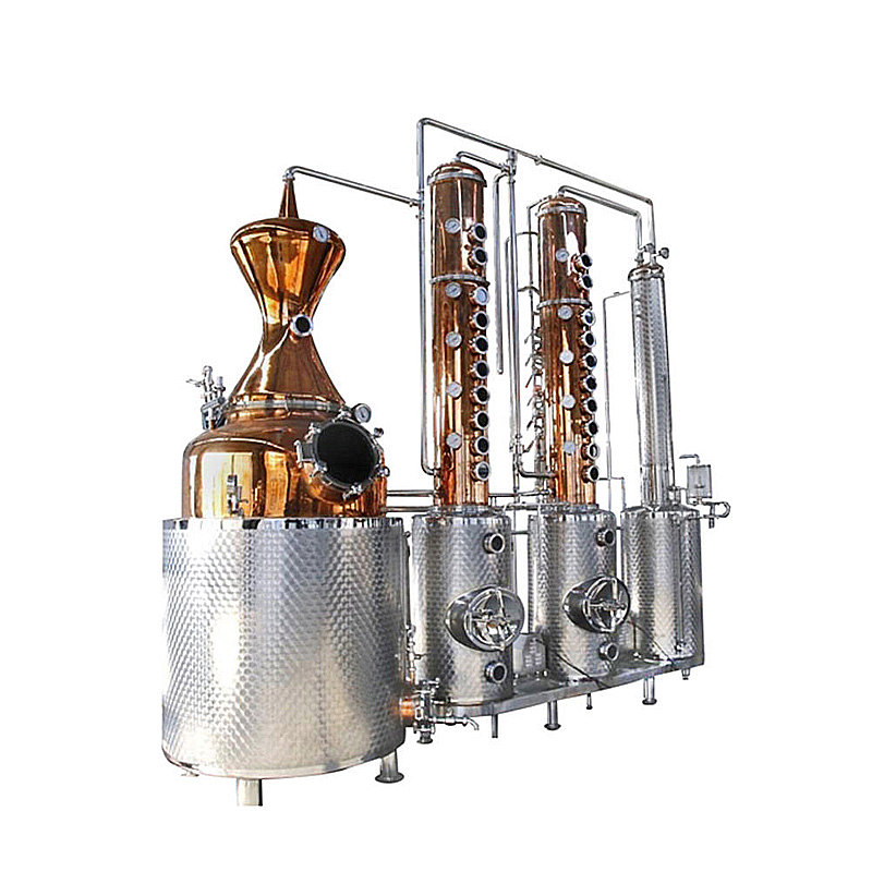 500L Copper Distillery Equipment – Reflux Column for Rum, Brandy, Vodka and Gin