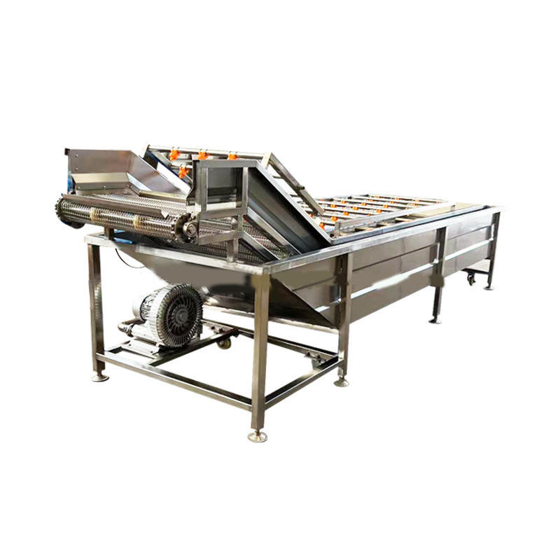 Fully Automatic Fruit and Vegetable Processing Line Washing, Cutting, Drying Packaging Integrated System