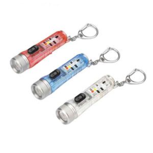 Portable Flashlights Pocket Torch with Carabiner Emergency Lighting