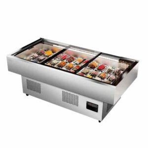 Commercial Stainless Steel Display Catering Refrigerator Freezer