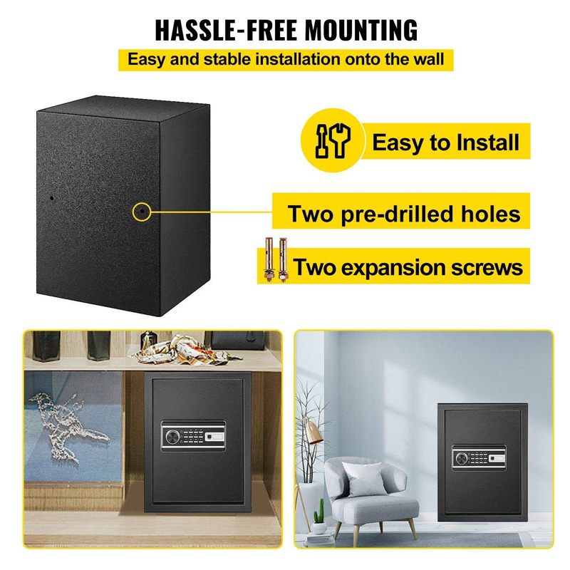 1.0 Cubic Ft Digital Fireproof Steel Safe for Home Storage and Office - Image 3