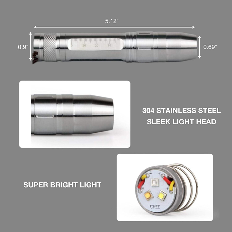 UltraBright LED Flashlights Jewelry Inspection Tool with Measuring Function - Image 4