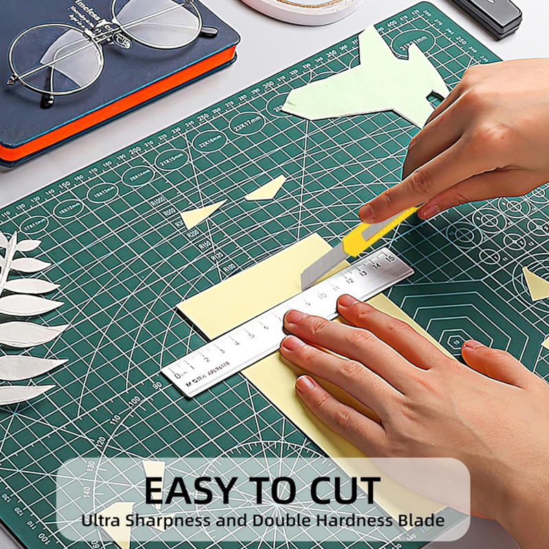 Compact Yellow Multi-Tool Utility Cutter with Easy Blade Change - Image 3