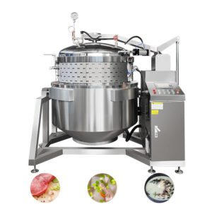 800L Stainless Steel Pressure Cooking Pot for Sauce, Soup, and Meat Processing