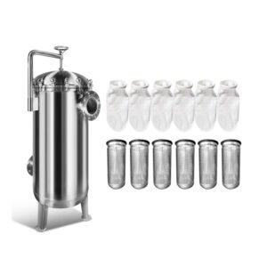 Precision Stainless Steel Bag Filtration System For Fine Particle Removal