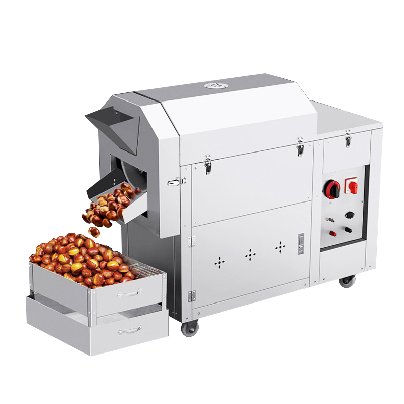 Large-Capacity Chestnut Roasting Machine For Nut Processing