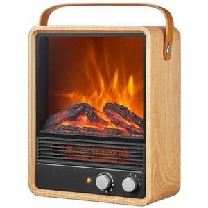 Retro Flame Wall-Mounted Electric Heater - Waterproof Bathroom Heater