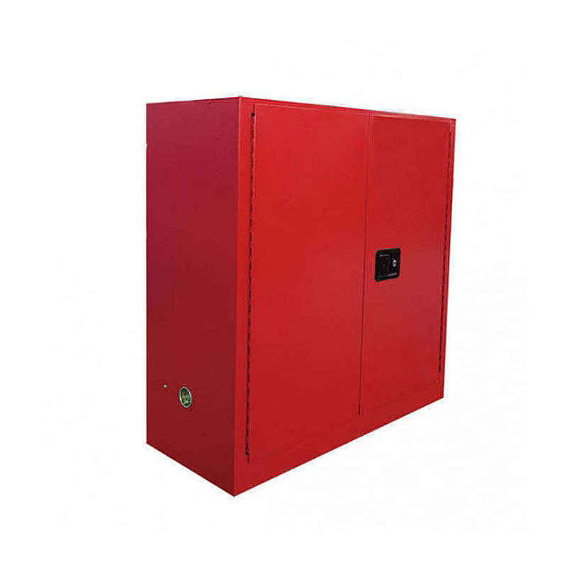 4-Gallon Benchtop Safety Storage Cabinet Flammable Liquid Visible Lock - Image 2