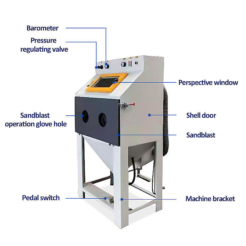 Premium Dustless Sandblast Equipment Wet Vapour Cabinet - Image 2