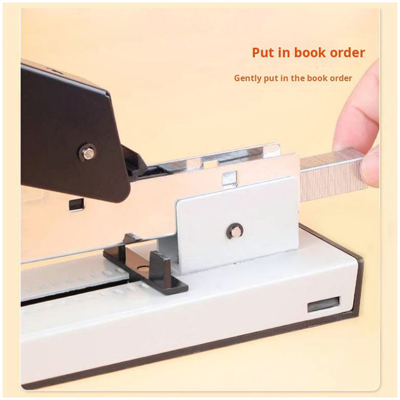100-Sheet Stapling Duty Large Capacity Binder for Office Books - Image 2