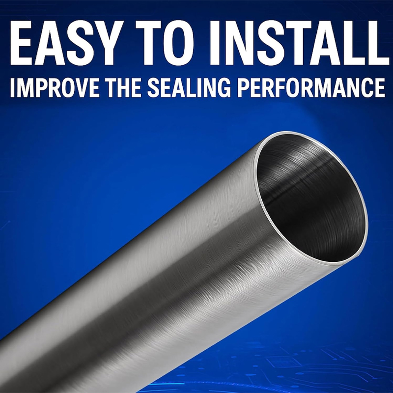 Tubing SS 304 Mandrel Bent Exhaust Kit,Auto Modification Upgrade - Image 3