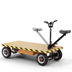 4 Wheel Electric Cargo Cart Heavy Duty Industrial Transport Truck