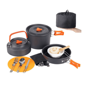  4-5 people Cookware And Tableware Set For Camping Kitchens