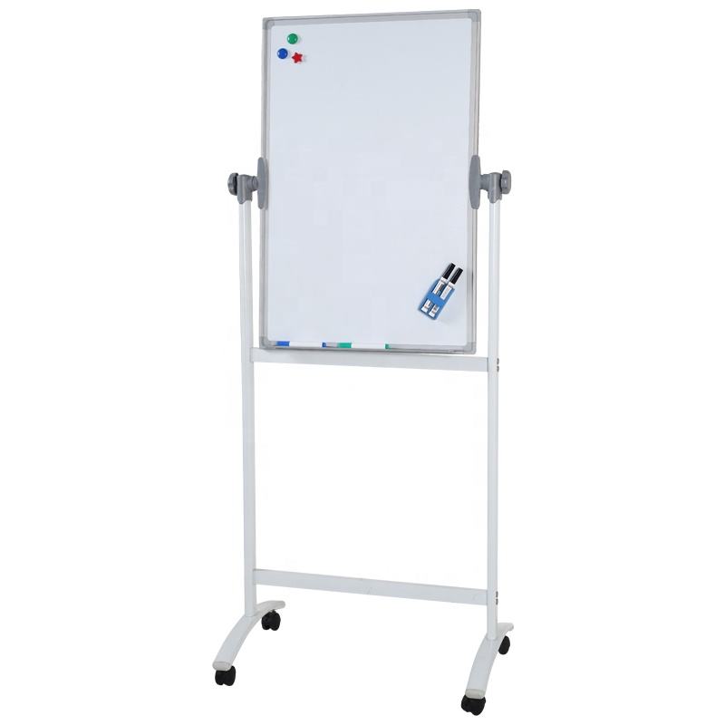 High-Quality Mobile Whiteboard Easel with Double-Sided Rotation, Magnetic Stand and Wheels - Image 2