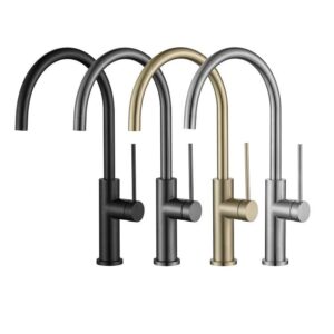 304 Stainless Steel Single-Hole Single-Handle Kitchen Faucet
