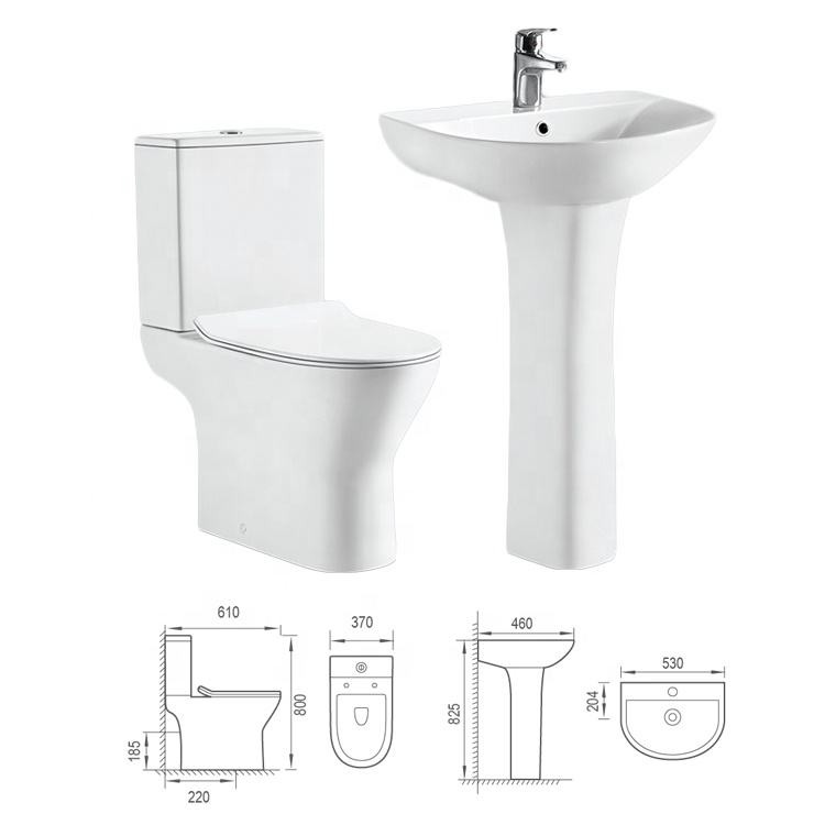 Factory-Supply Ceramic Bathroom Accessory Set with Sink – Premium Bathroom Bundle