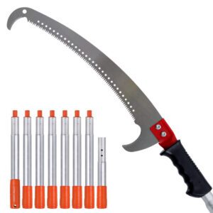 Heavy-Duty Telescopic Pole Saw | Manual Pruning & Wood Cutting Tool