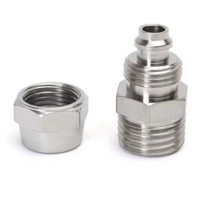 Nickel Plated Brass Pneumatic Fitting Push-In Male Threaded