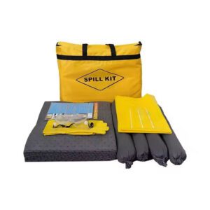 Portable Hydrophobic Spill Kit with Reusable Absorbent Pads