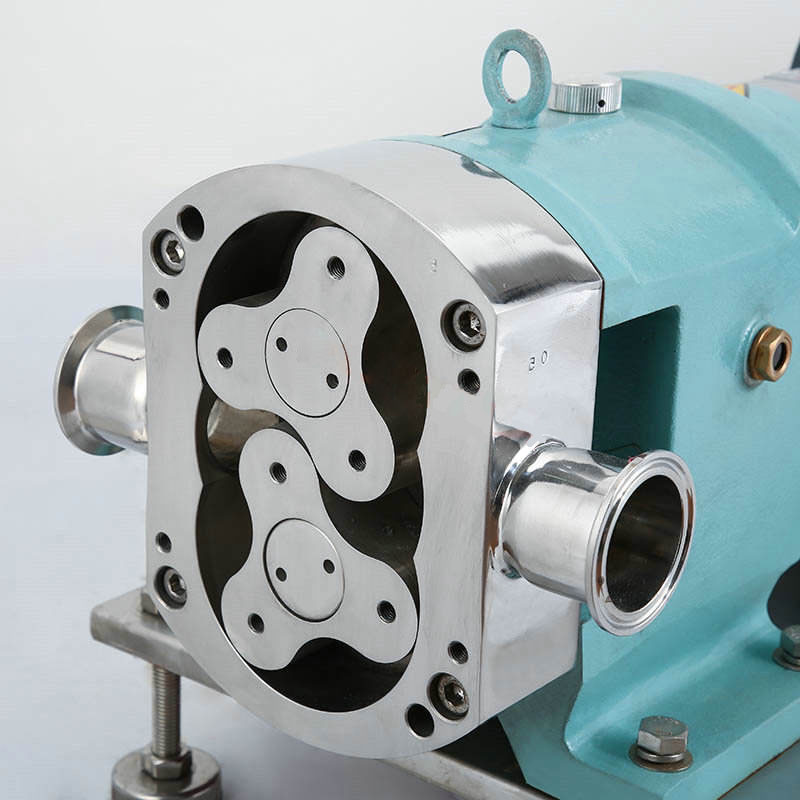 Table Rotation Pump Food-Grade 316L Stainless Steel Rotary Lobe Pump with Motor
