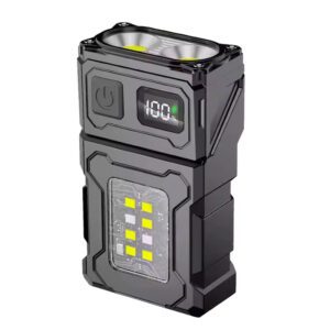 Rotating LED Work Light Flashlight - Portable Dive Cap Clip