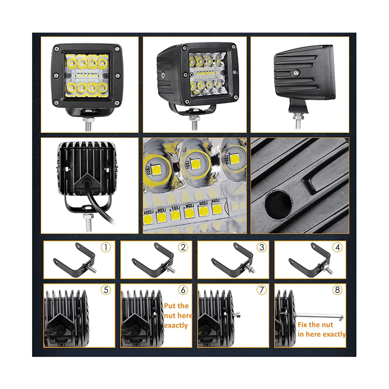 16W Truck Rectangular Lights - Long Lifespan - Image 2