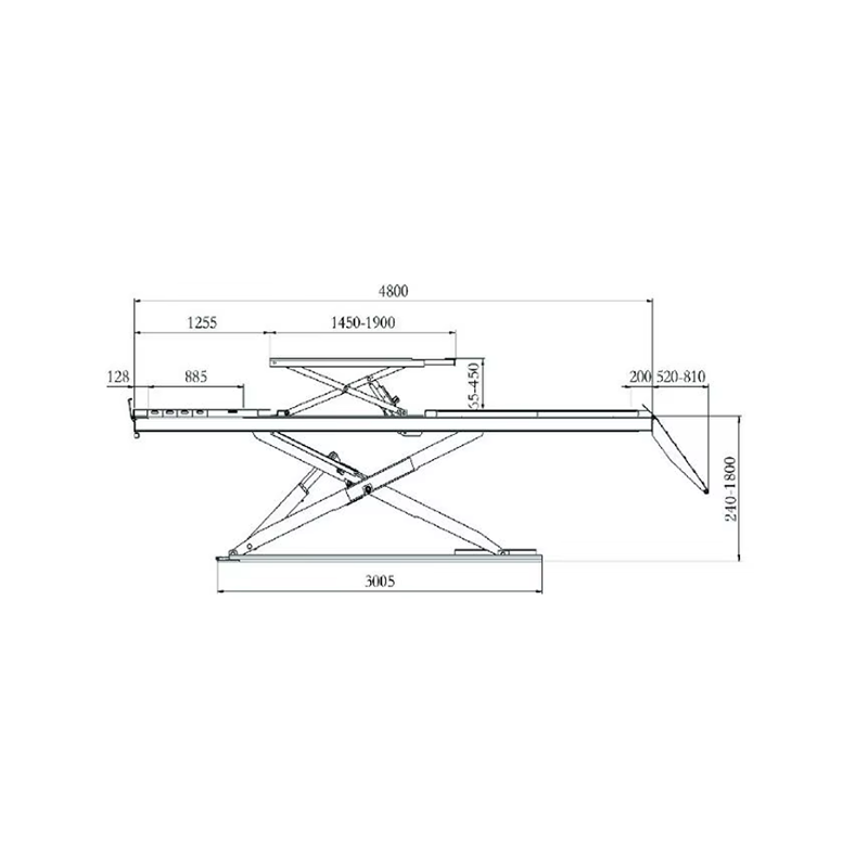 3KW Full-Raised Scissor Lift For Vehicle Lifting - Image 2