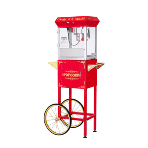 800W Automatic Popcorn Snack Machine With Shopping Cart