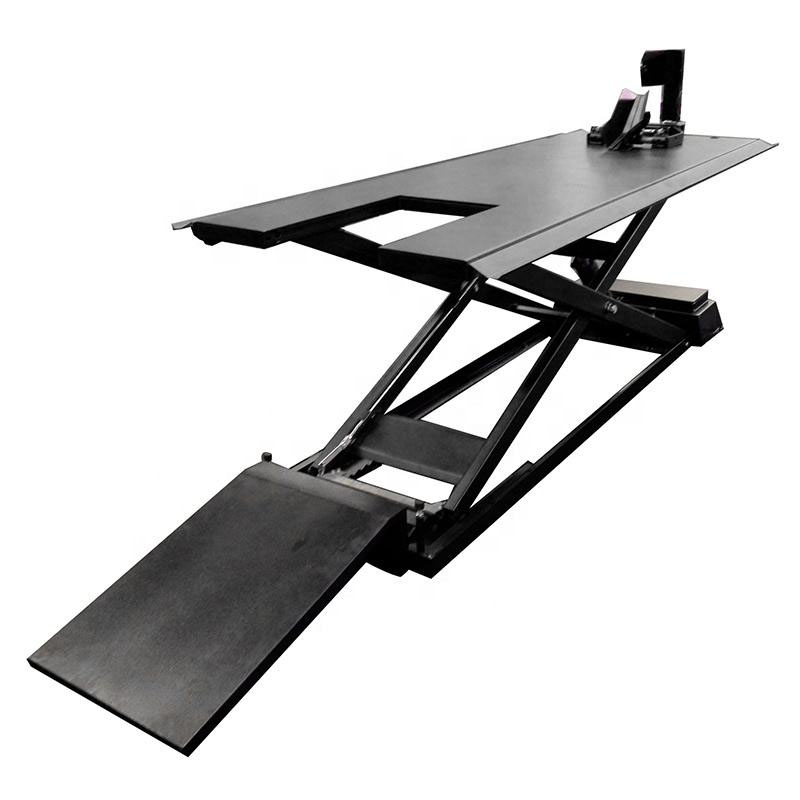 0.7T Hydraulic Air Motorcycle Lift Platform for Garage & Workshop