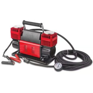 Portable 12V Double Cylinder Car Tire Inflator Compressor