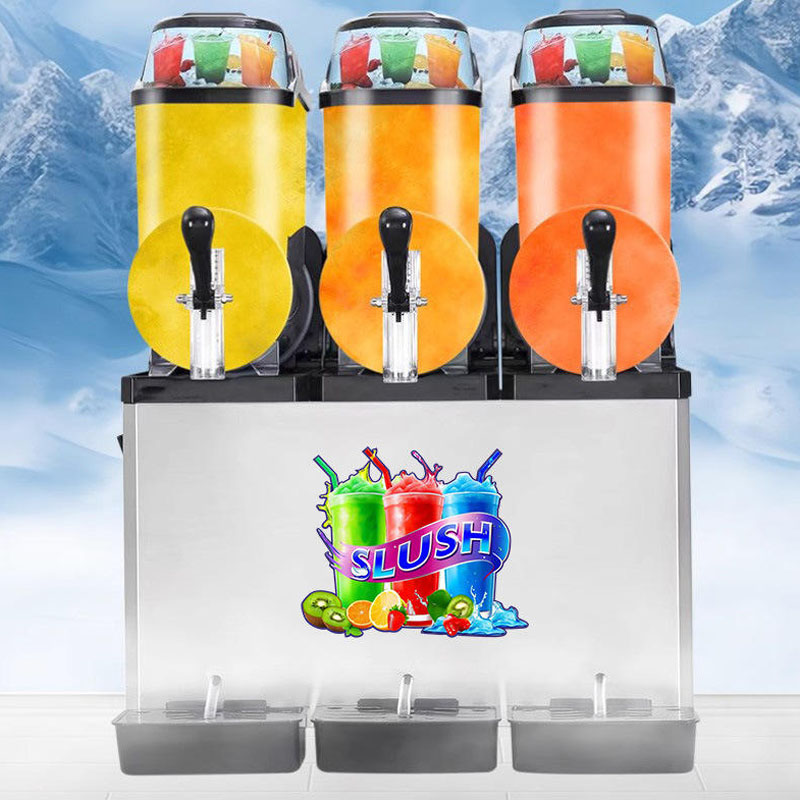 Automatic Commercial 3-Tank Slush Machine for Frozen Beverage - Image 2