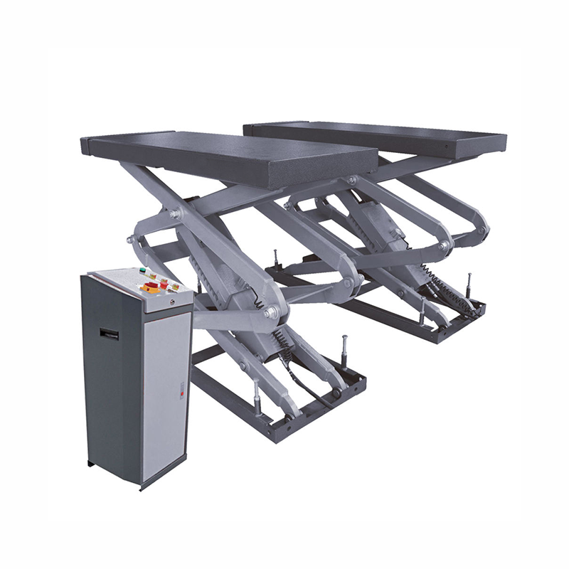 50s Electric Underground Scissor Car Lift For Automobile Maintenance - Image 2