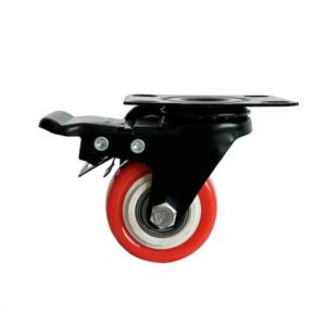 1-Inch Fixed Furniture Caster Strong Load Flat-Free TPR Wheel